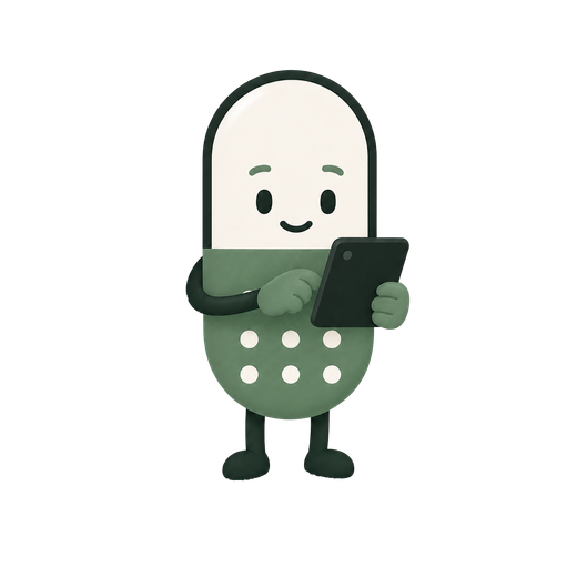 Peppi holding a phone